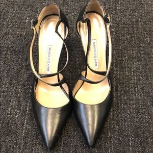 Manolo Blahnik strappy pumps, 3.5 inches
